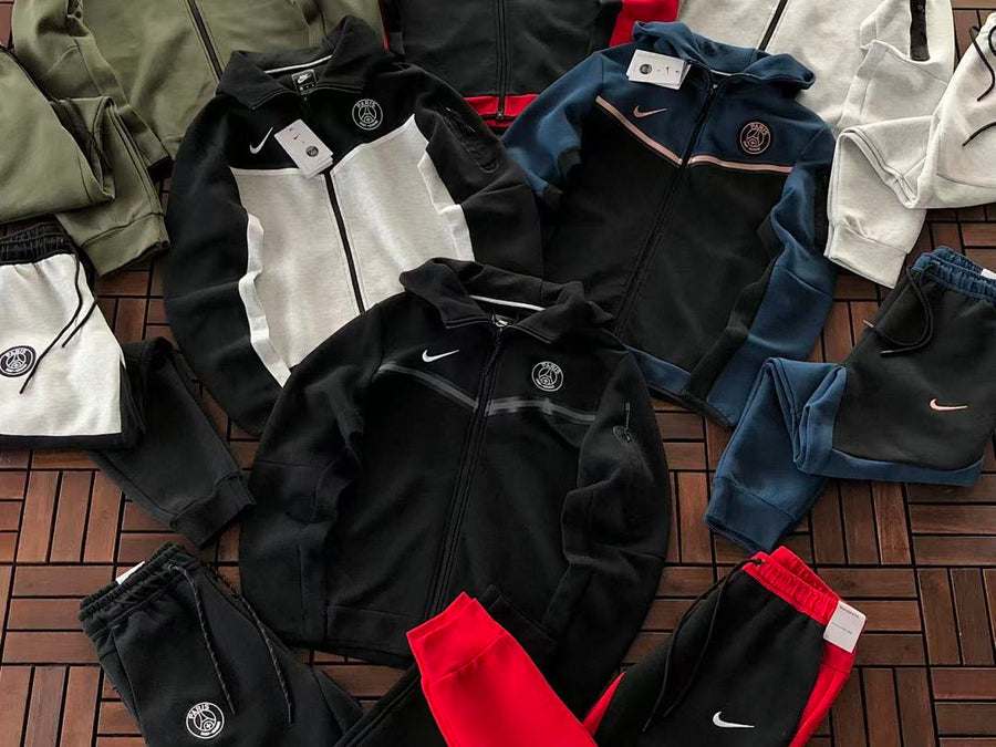 Survêtement Nike x PSG Tech Fleece – Ensemble Hoodie & Pantalon Paris Saint-Germain