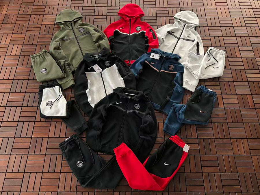 Survêtement Nike x PSG Tech Fleece – Ensemble Hoodie & Pantalon Paris Saint-Germain