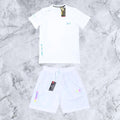 Ensemble Sportif Under Armour Reflective – T-Shirt & Short Blanc