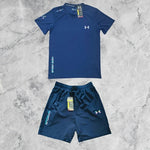 Ensemble Sportif Under Armour Reflective – T-Shirt & Short Bleu 1
