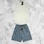 Ensemble Sportif Under Armour Reflective – T-Shirt & Short Gris 1