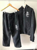 Veste Nike x Stüssy – Stripe Wool Jacket Noir Rayé 59