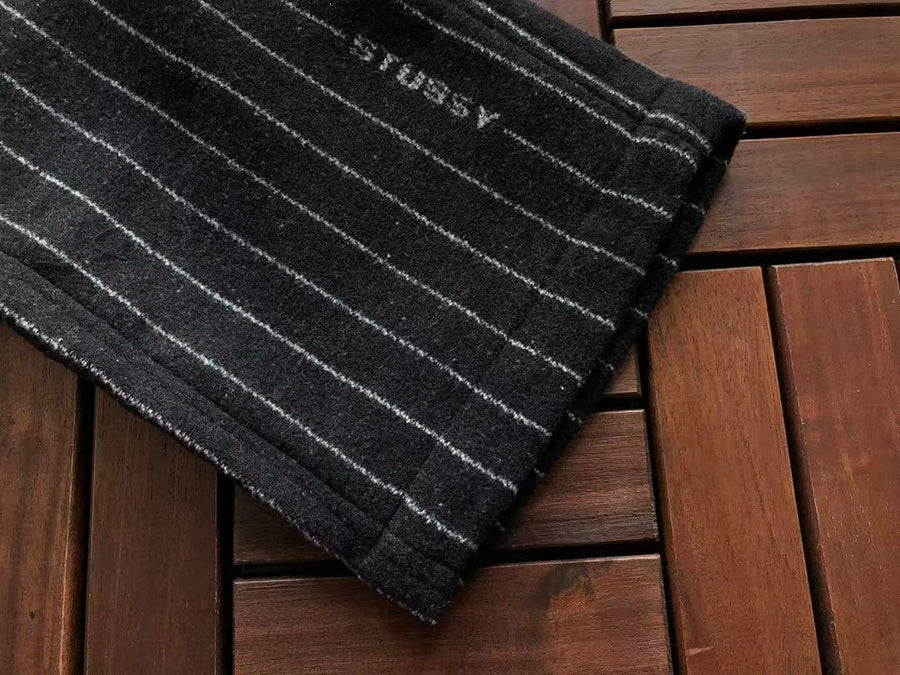 Veste Nike x Stüssy – Stripe Wool Jacket Noir Rayé