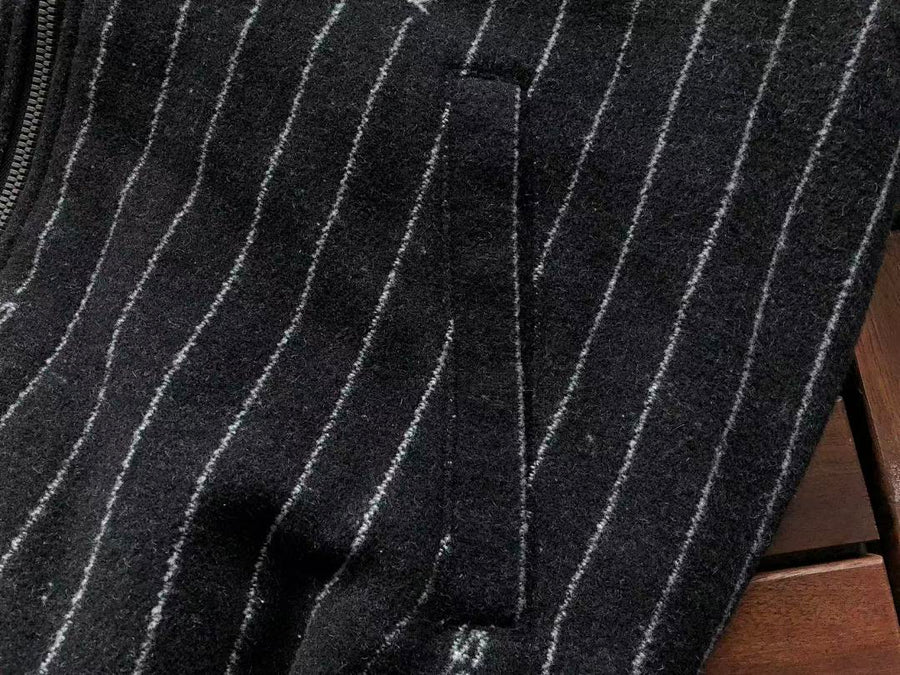 Veste Nike x Stüssy – Stripe Wool Jacket Noir Rayé