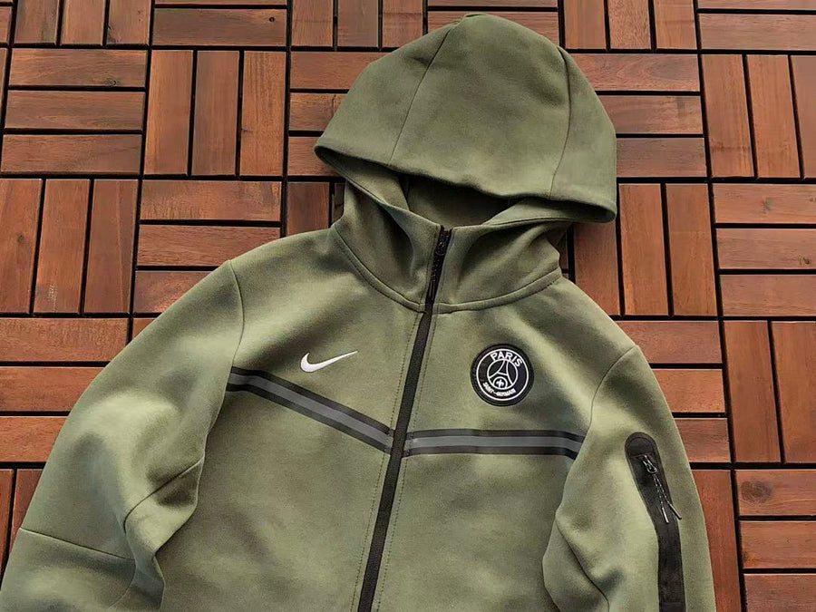 Survêtement Nike x PSG Tech Fleece – Ensemble Hoodie & Pantalon Paris Saint-Germain
