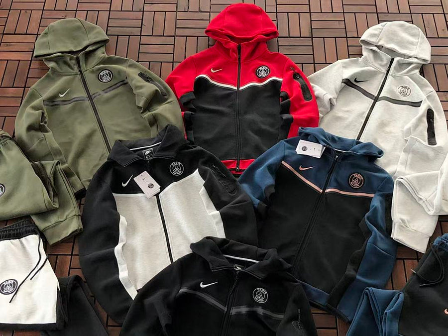 Survêtement Nike x PSG Tech Fleece – Ensemble Hoodie & Pantalon Paris Saint-Germain
