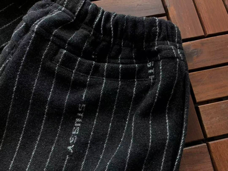 Veste Nike x Stüssy – Stripe Wool Jacket Noir Rayé