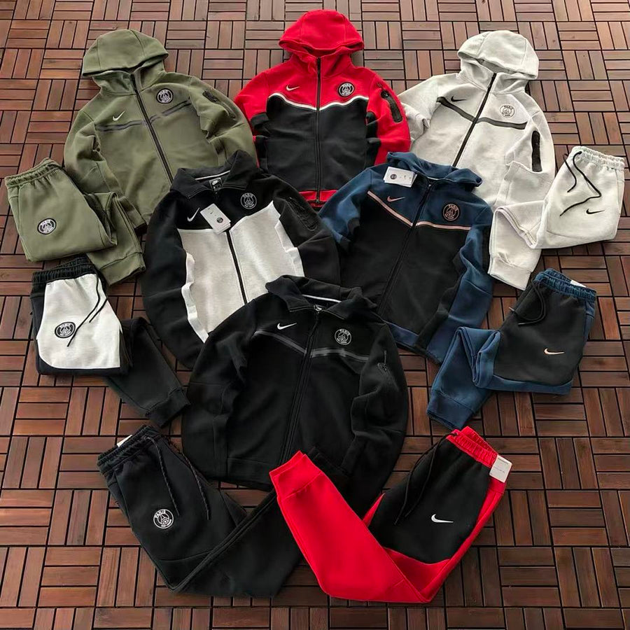 Survêtement Nike x PSG Tech Fleece – Ensemble Hoodie & Pantalon Paris Saint-Germain