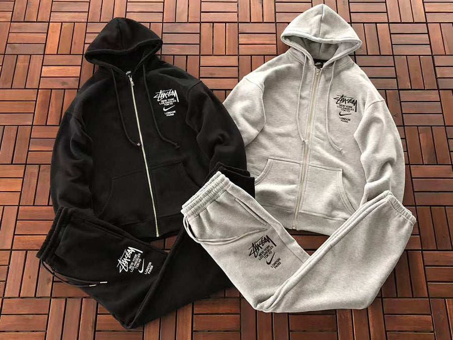 Survêtement Nike x Stüssy – Ensemble Full-Zip Hoodie & Pantalon Fleece SS24