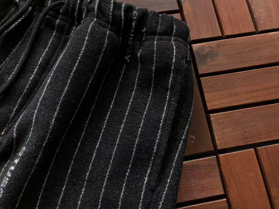 Veste Nike x Stüssy – Stripe Wool Jacket Noir Rayé