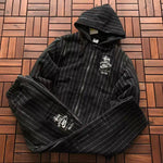 Veste Nike x Stüssy – Stripe Wool Jacket Noir Rayé 1