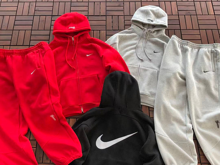 Survêtement Supreme x Nike – Ensemble Hoodie & Pantalon Fleece SS24